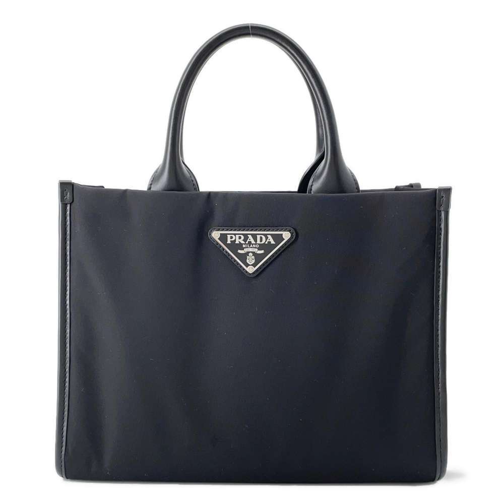 Prada handbag logo black bag